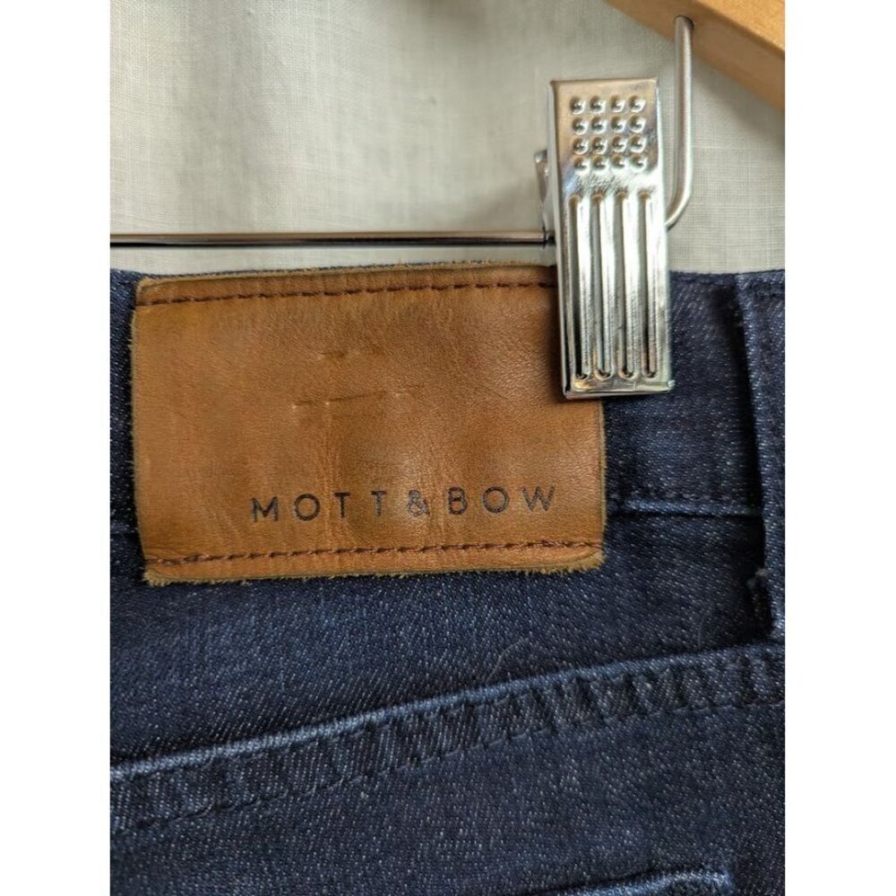 Mott & Bow women's W32 x L32 straight leg dark wash, 98% cotton jeans J9 - Picture 6 of 11